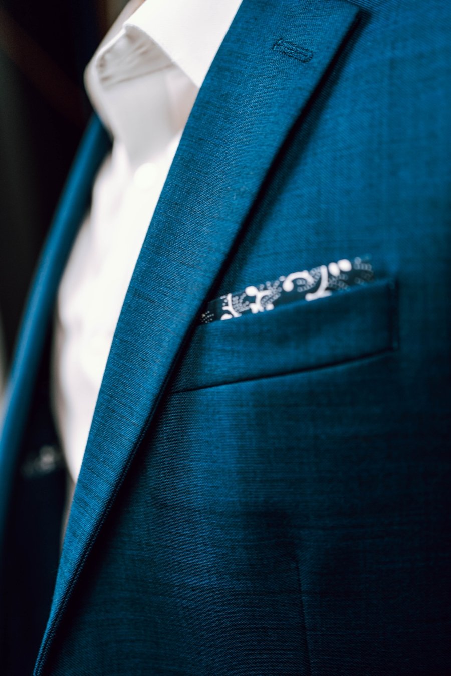 Charcoal two-piece bespoke suit