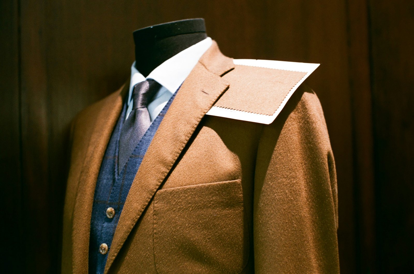 Charcoal two-piece bespoke suit